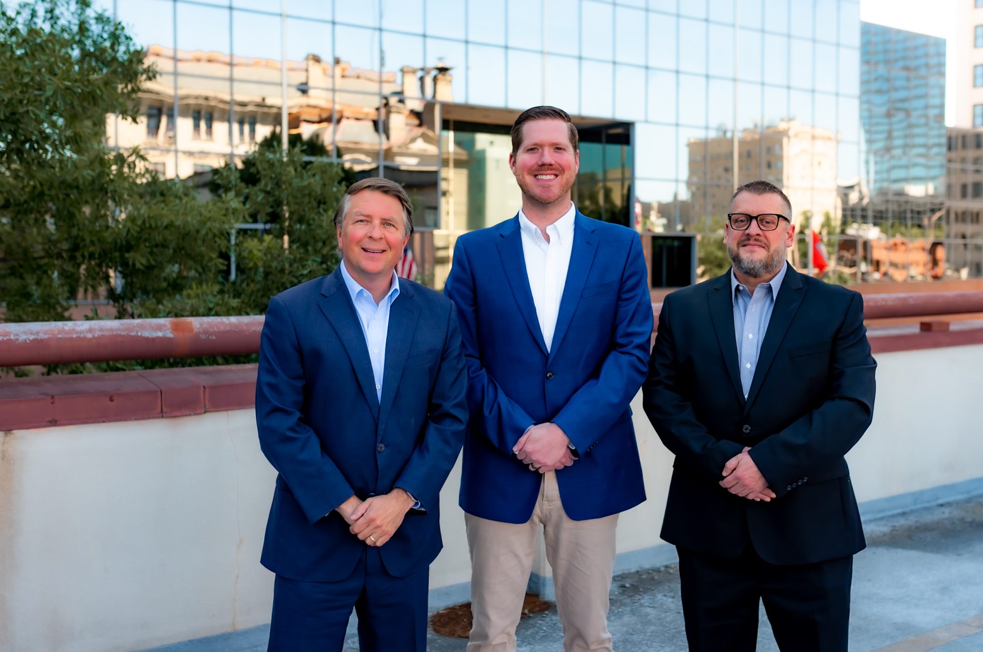 Winston Collier, JD Gray and Brian Dwiggins, the owners of Pro Land Title